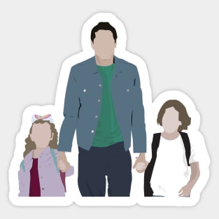 Pete Davidson Walking Kids Sticker